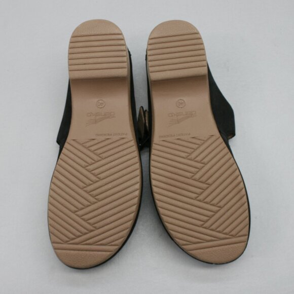Dansko 40 Ladies 9.5-10 Britney Black Burnished Shoes Clogs Sandals Mules Slides - Picture 8 of 12